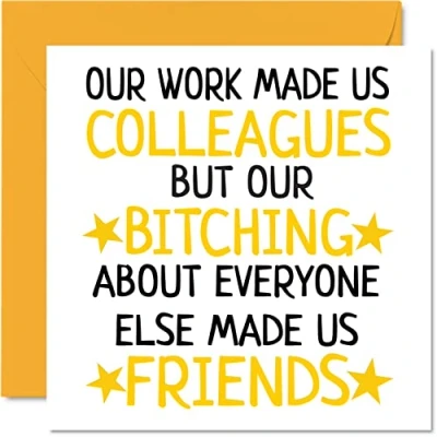 Abbildung von Abschiedsgeschenke Kollegen Frauen Männer Chance B*tching Friends Sorry Your Leaving Good Luck In New Job Karte 145 mm x Grußkarten lustige Glückwunschkarte