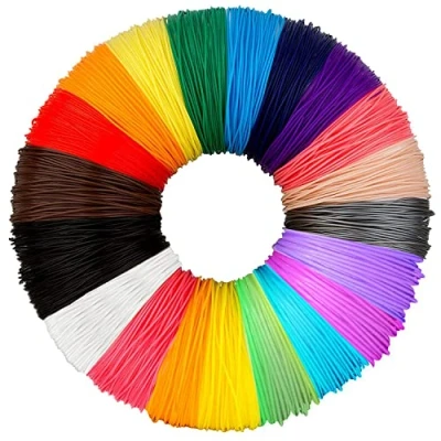 Abbildung von 3D Pen Filament PLA 20 Colours 10 m Each 1.75 mm Paint Set for ODRVM, Tecboss, Lovebay, and Printing (PLA)
