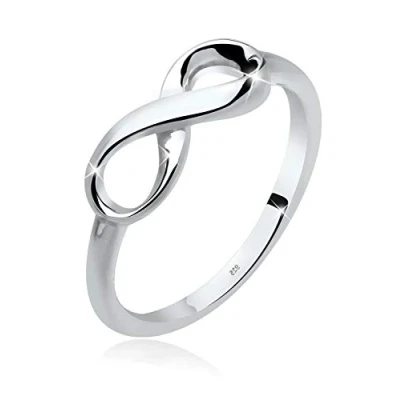 Abbildung von Elli Infinity Ring, Damen, Größe: 54, Silber