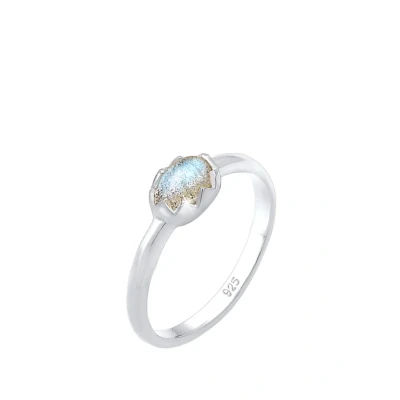 Abbildung von Elli Vintage OVAL Ring silvercoloured, Damen, Größe: 54, Silver coloured