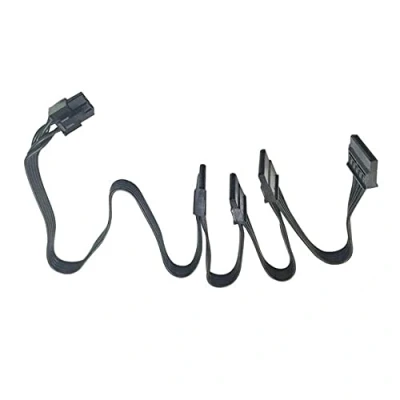 Abbildung von Zahara Modulares Stromkabel PCI E 6Pin 1 Stecker auf 4 SATA für C Orsair RM850 RM1000