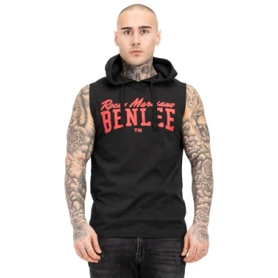 Abbildung von Benlee ÄRMELLOSES MIT Kapuze Normale Passform Darry Top, Herren, Größe: 3XL, Black red