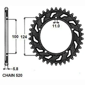 Abbildung von SUNSTAR 1 3559 48 Kettenrad