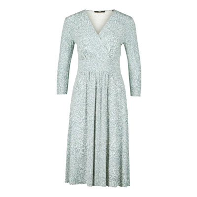 Abbildung von zero MIT Wickeloptik Freizeitkleid, Damen, Größe: 42, Bluecream