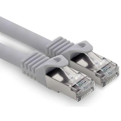 Abbildung von freiwerk 1,5m grau 1 Stück CAT.7 Netzwerkkabel Lan Ethernet Patch Kabel s FTP LSZH PIMF 10GB RJ45 Stecker Cat6a