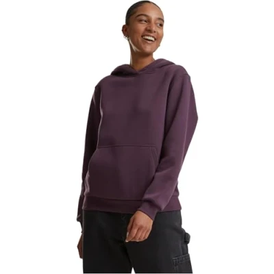 Abbildung von Urban Classics Fluffy Kapuzenpullover, Damen, Größe: XS, Plumpurple