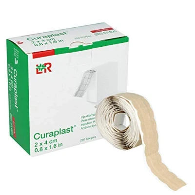 Abbildung von Curaplast sensitive Injektionspflaster für normale und sensible Haut 2 x 4 cm (250 Stück)