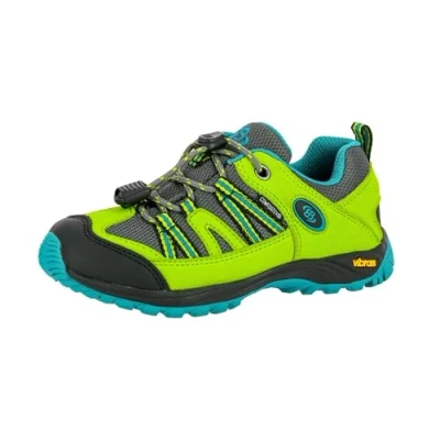 Abbildung von Brütting Unisex Kinder Ohio Low Trekking &amp; Wanderhalbschuhe, Lemon Grau Blau, 30 EU
