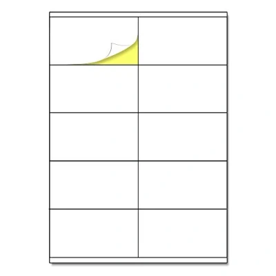 Abbildung von 10 Stück/Blatt, 25 Blatt, Etiketten Selbstklebend Bedruckbar Aufkleber A4 105 x 57 mm