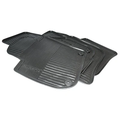Abbildung von Skoda 3T1061550 Gummi Fußmatten 4X Gummimatten Original Allwettermatten schwarz mit Schriftzug