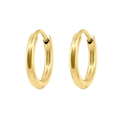 Abbildung von Nuoli® Ohrringe Mini Gold (Durchmesser: 12mm) Creolen ohne Anhänger Damen