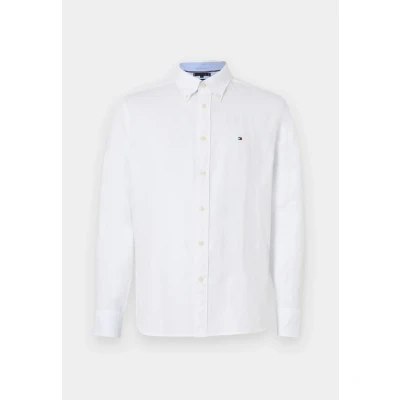 Abbildung von Tommy Hilfiger Blend Solid Shirt Hemd, Herren, Größe: XXL, Optic white