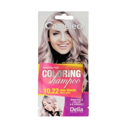 Abbildung von Cameleo Tönungsshampoo Rose Blonde schnelle und einfache Farbauffrischung &quot;Farbe in Farbe&quot; ohne Ammoniak Oxidationsmittel Shampoo im Beutel 40ml