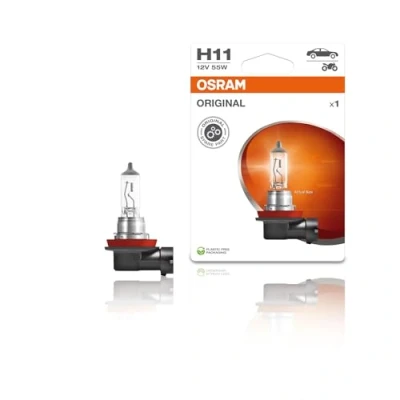 Abbildung von OSRAM 64211 01B Glühlampe, Fernscheinwerfer H11 12V 55W 3200K Halogen VOLKSWAGEN: Golf 7, Passat B6 Variant, Touran I, BMW: 3 Coupe, Touring