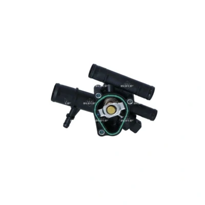Abbildung von NRF 725059 Kühlwasserthermostat 89 mit Sensor, Dichtring Gehäuse RENAULT: ESPACE 4, Kangoo I, Scénic 1, OPEL: Vivaro A Combi, Van