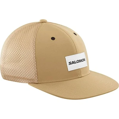 Abbildung von Salomon Trucker Cap Unisex, mutig aber vielseitiger Stil, recyceltes Material, Komfort und Atmungsaktivität, Gelb, L/XL