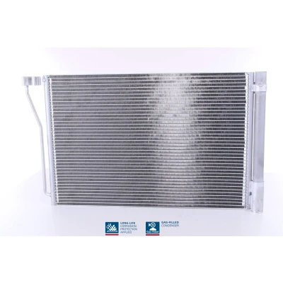 Abbildung von NISSENS 940418 Klimakondensator mit Trockner Aluminium 625 R 134a BMW: 5 Saloon, 6 Coupe