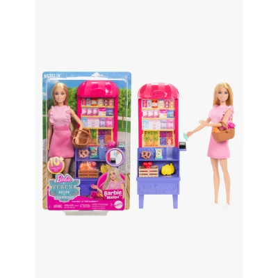 Abbildung von Barbie Anziehpuppe »Barbie Malibu Marktstand Spielset«