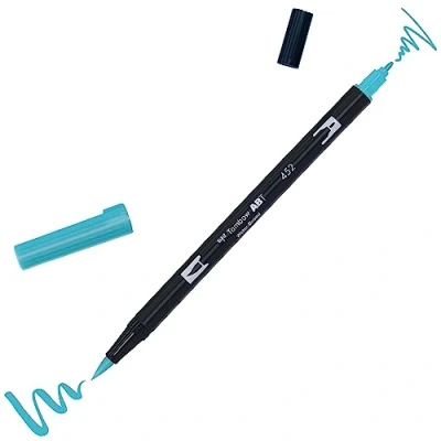 Abbildung von Tombow ABT 452 Fasermaler Dual Brush Pen mit zwei Spitzen, process blue, 1 Stück (1er Pack)