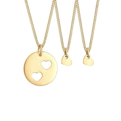 Abbildung von Elli Schmuckset Damen Herz Anhänger Basic aus 925 Sterling Silber