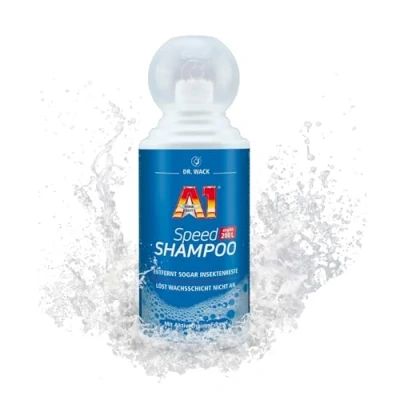 Abbildung von DR. WACK A1 Speed Shampoo 500 ml Effektiver Autoreiniger mit Aktivschaum Formel Gründliche &amp; schonende Entfernung hartnäckiger Verschmutzungen für alle Lackarten Hochwertige Autopflege