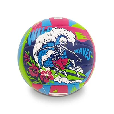 Abbildung von Mondo Toys Spielball Volleyball WILD WAVES Größe 5 Indoor, Outdoor, Beach, PVC Sponge Soft Touch 23032