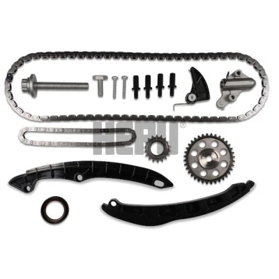 Abbildung von HEPU 21 0020 Steuerkettensatz mit Kurbelwellenzahnrad, Dichtung Zahnkette, Kette geschlossen, Simplex VOLKSWAGEN: Polo V Hatchback, GOLF 5, 6