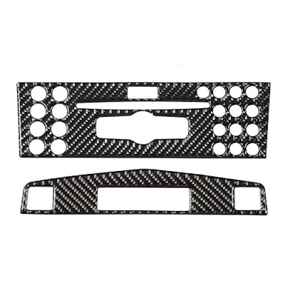 Abbildung von Car Interior Trim Carbon Mittelkonsole Navigation Panel Dekoration Aufkleber Ersatz für C Klasse W204 2005 2012