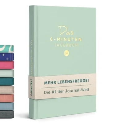 Abbildung von 6 Minuten Tagebuch für Erwachsene (Das Original) Dankbarkeitstagebuch, Wissenschaftlich Fundiertes Journal Buch Achtsamkeitstagebuch Mehr Resilienz &amp; Selbstliebe