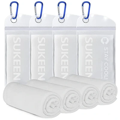 Abbildung von Kühltuch Set, Kühlendes Handtuch Kühltücher Hals, kühlend, Cooling Towel, Sport, Tuch, Eishandtücher für Wandern, Laufen, Tennis, Reisen,