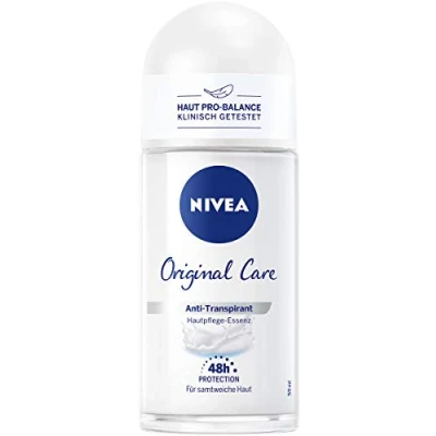 Abbildung von NIVEA Original Care Deo Roll On (50 ml), Roller ohne Aluminium (ACH) und Alkohol* brennt nicht nach der Rasur, Deodorant mit Hautpflege Essenz