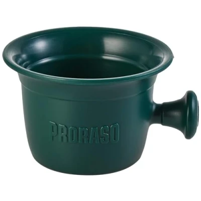Abbildung von Proraso Professional Shaving Mug, Rasierschale mit Griff, 300 ml Fassungsvermögen, traditionelle Seifenschale für Rasiercreme in Classic Green, Made Italy