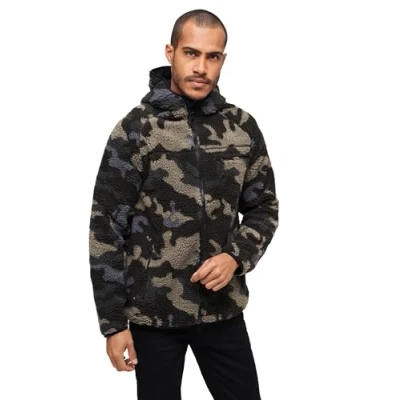 Abbildung von Brandit Teddyfleece Worker Jacket darkcamo Gr. M