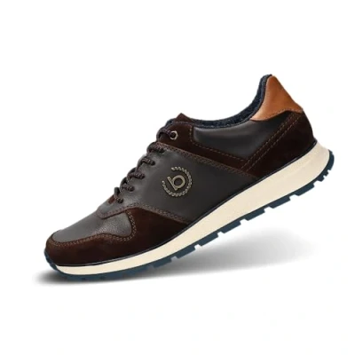 Abbildung von bugatti Herren Ivo Sneaker, Dunkelbraun, 43 EU