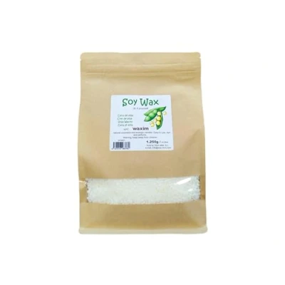 Abbildung von WAXIM. Sojawachs 1.250 g in perlen. Für ökologisch Kerzen und Naturkosmetik.