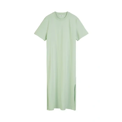 Abbildung von Marc O&#039;Polo Denim Round NECK Slits Jerseykleid, Damen, Größe: XS, Mint mist