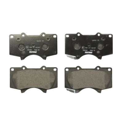 Abbildung von TEXTAR 2402401 Bremsbelagsatz mit akustischer Verschleißwarnung TOYOTA: HILUX 3 Pick up, Land Cruiser Prado 120, Fortuner I, MITSUBISHI: PAJERO 4