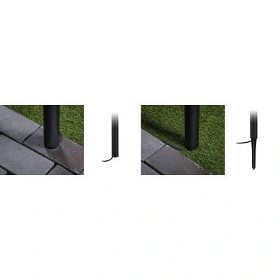 Abbildung von Paulmann 94386 LED Außenleuchte Pollerleuchte Flarea IP65 600mm incl. 1x3,1 Watt Schwarz Außenlampe Aluminium 3000 K