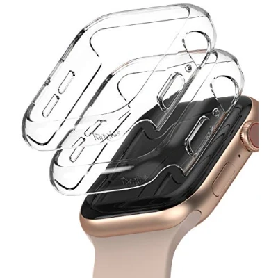 Abbildung von Ringke Slim Kompatibel mit Apple Watch Series 6/5 / 4 SE 40mm Hülle (2020) Clear [2 Pack]