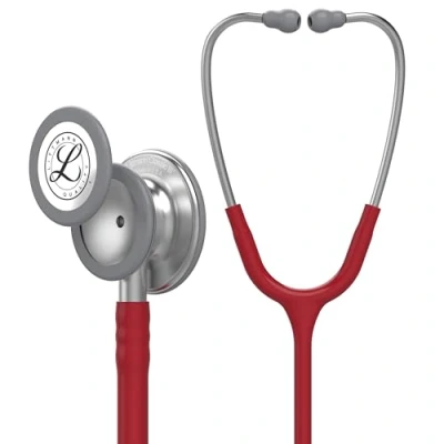Abbildung von 3M Littmann Classic III Stethoskop zur Überwachung, 5627, burgunderroter Schlauch, 69 cm