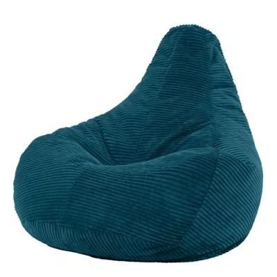 Abbildung von Icon Sitzsack „Dalton“, Grau, Cord, Groß, Sitzsäcke für das Wohnzimmer, Schlafzimmer, Sessel Erwachsene
