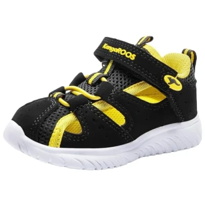 Abbildung von KangaROOS Unisex Kinder Ki rock Lite Ev Sneaker, Jet Black Lemon Chrome, 26 EU