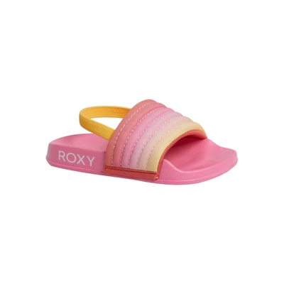 Abbildung von Roxy AROL Pantolette flach für Kinder, Größe: 24, Sst Textil/synthetik