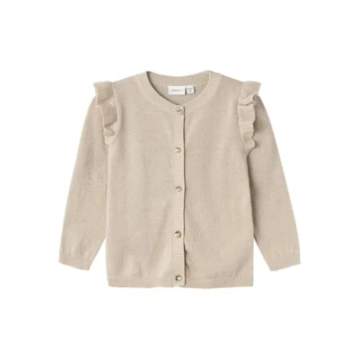 Abbildung von NAME IT Mädchen NMFABINNE LS Knit Card NOOS Strickjacke, Peyote/Detail:Tone in Tone Lurex, 68 cm