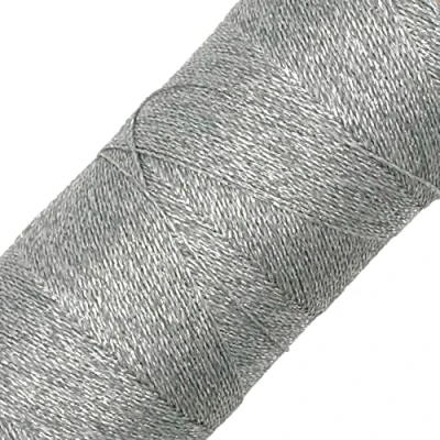 Abbildung von Linhasita gewachstes Garn, 100 g / 360 Meter, Dicke: 0,5 mm, Polyester, Makramee 30 Farben (Silber)