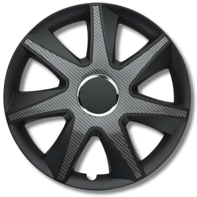 Abbildung von Albrecht 16 Zoll Radkappen carbon/schwarz für Stahlfelgen Run Radzierblenden aus hochwertigem Kunststoff Langlebige Radblenden in originaler Verpackung Made EU