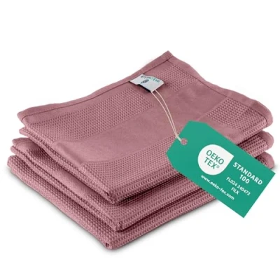 Abbildung von ELEXACLEAN Geschirrtücher Microfaser (3er Set, 68x42 cm, alt rosa/rosé) saugstark, waschbar bis 60C, Geschirrhandtücher, Handtücher Küche modern