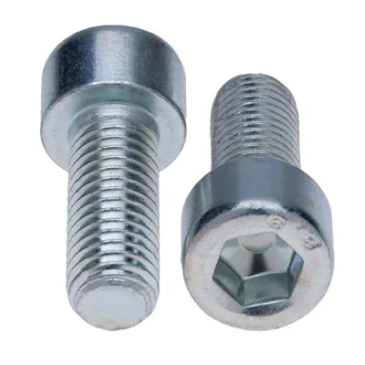 Abbildung von Zylinderkopfschrauben M4 Strenght Sleel Class 8.8 (Packung mit 50) Verzinkte Sechskantschrauben Innensechskant Gewindebefestigung Zylindrisch Schwerlast zertifiziert Standard DIN912 (4mm x 8mm)