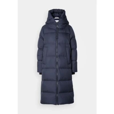 Abbildung von Marc O&#039;Polo HERO COAT WITH HOOD Backpack Belts Inside Daunenmantel, Damen, Größe: 32, Deep blue sea