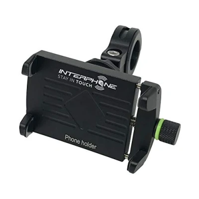 Abbildung von Interphone Cellularline SMMOTOALU Motorradhalterung, Schwarz Halterung (Telefon, Motorrad, schwarz, Passive Halterung, 1 61 mm)